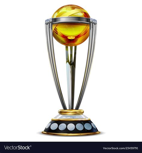 illustration of realistic Cricket World Cup Trophy on plain background. Download a Free Preview ...