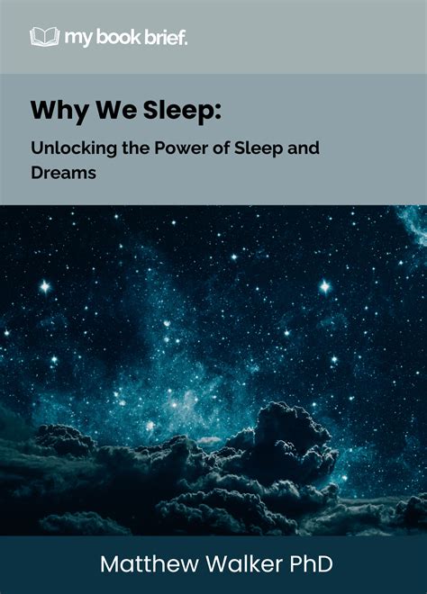 Why We Sleep Book Summary - My Book Brief