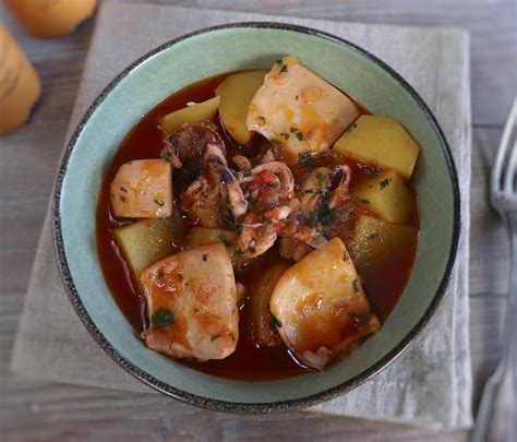 Cuttlefish stew with potatoes Recipe | Food From Portugal