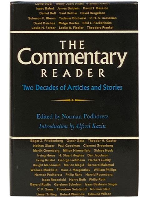 The Commentary Reader: Two Decades of Articles and Stories | Norman ...