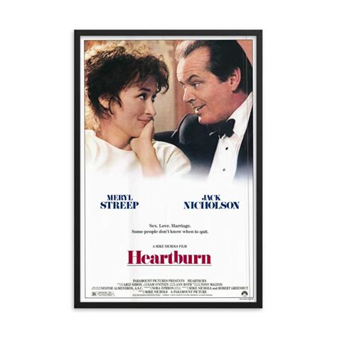 Heartburn 1986 REPRINT poster | EstateSales.org