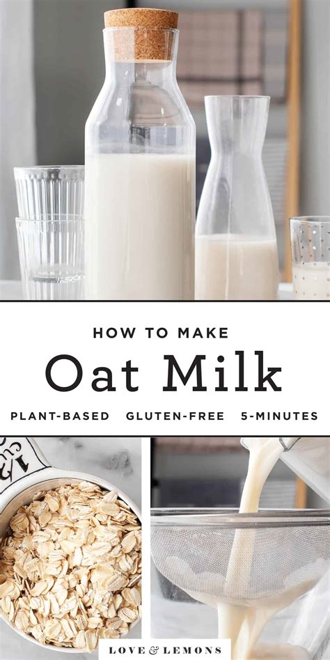 How to Make Oat Milk Recipe - Love and Lemons