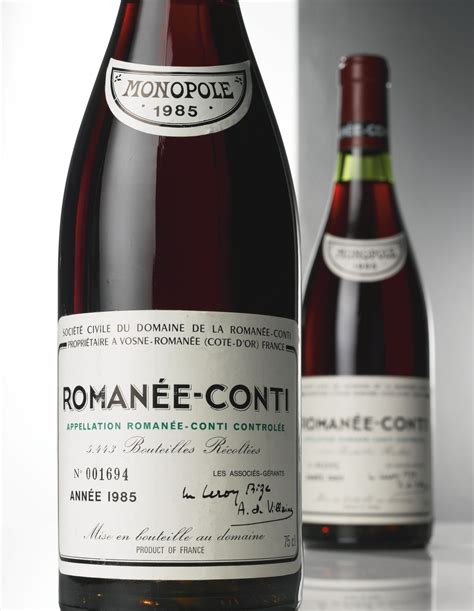 ROMANEE CONTI 1985 DOMAINE DE LA ROMANEE-CONTI | lot | France wine, French wine labels, French wine