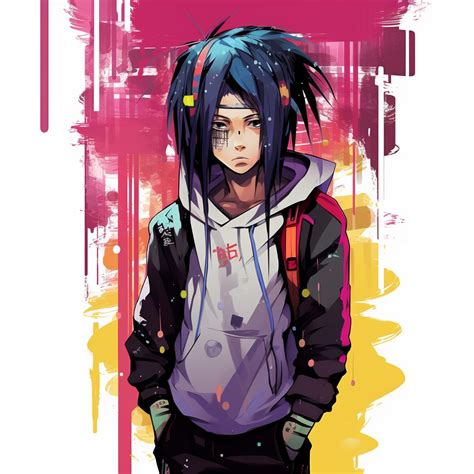 Drip Style Sasuke Close up - charming drip anime characters - Image ...