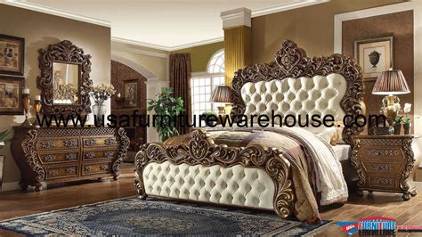 5 Piece Homey Design HD-8011 Vienna Euro Bedroom Set