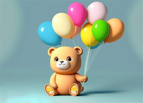 Premium AI Image | 3d cute baby cat in party background