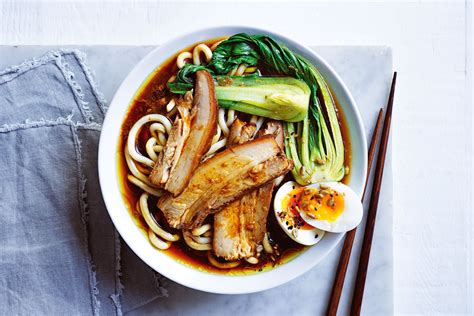 Japanese-style pork noodle soup recipe