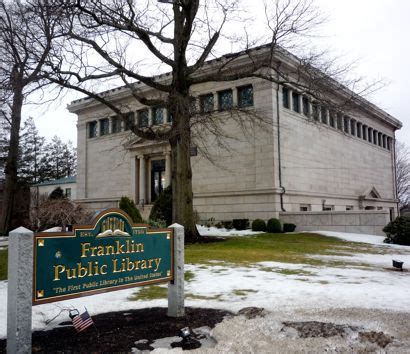 The Historic Franklin Public Library in Franklin, MA