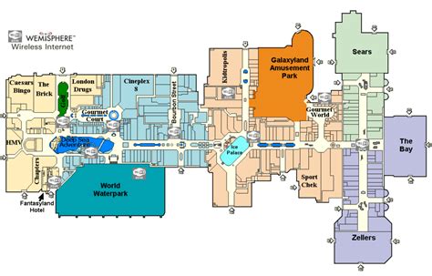 West Edmonton Mall Map Mall Xplorer | Adams Printable Map