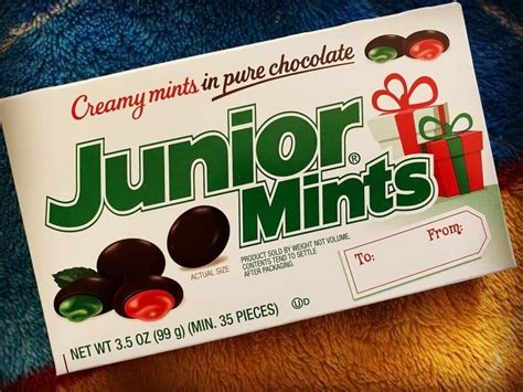 Junior Mints - Mouthwatering Chocolate Covered Peppermint Candy - Snack History