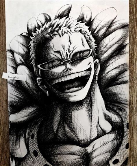 Tried drawing Doflamingo : OnePiece | Manga anime one piece, One piece drawing, Drawing people faces