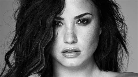 Demi Lovato, Monochrome, Face Portrait HD wallpaper | Pxfuel