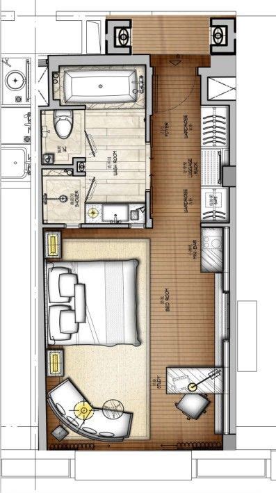 Pin by YANG on Plan | Hotel room design, Hotel floor plan, Bedroom floor plans