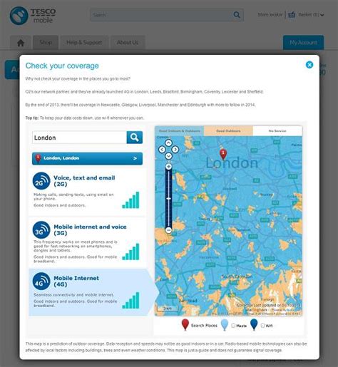 Tesco Mobile Launches 4G Coverage Checker