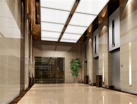 Hotel lobby design, Elevator lobby, Hotel interior design