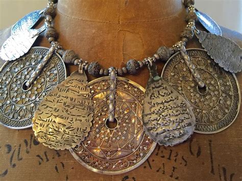 Antique Moroccan Berber Amulets+Silver Beads - Victoria Z Rivers ...