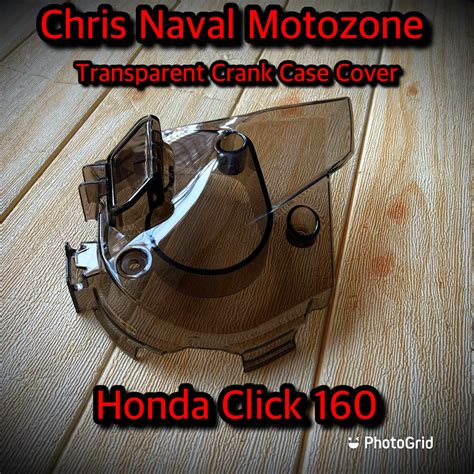 New Honda Airblade 160/ Honda Click 160/ Vario 160 Smoked Transparent CVT/ Crankcase Cover ...