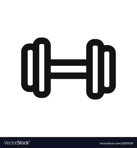 Dumbbell icon Royalty Free Vector Image - VectorStock