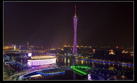 【广州塔夜景摄影图片】广州发展电力大厦楼顶风光摄影_太平洋电脑网摄影部落