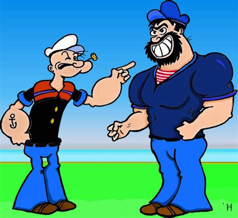 Popeye and Bluto by TallToonist on DeviantArt