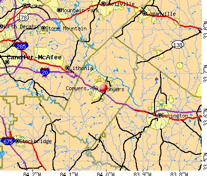 Conyers, Georgia (GA) profile: population, maps, real estate, averages ...