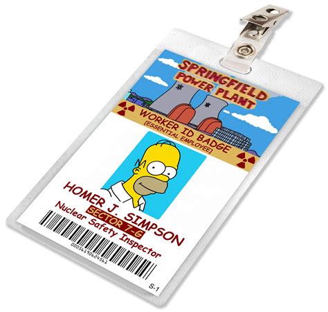 Homer Simpson of the Simpsons Springfield Power Plant ID Card - Etsy