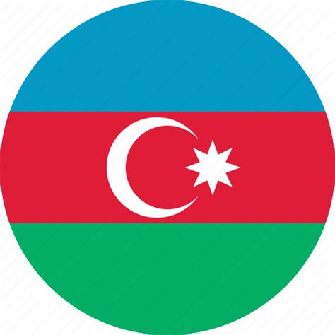 Azerbaijan, azerbaijan flag, circle, circular, country, flag, flag of ...