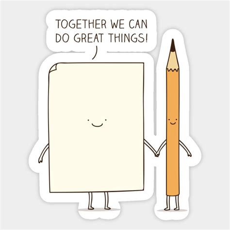 Together we can do great things! - Motivational - Sticker | TeePublic