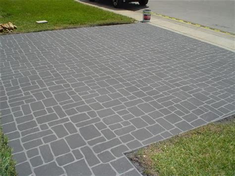 Driveway stencil and texture | Driveway design, Concrete driveways, Outdoor inspirations