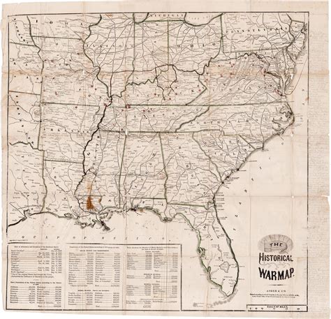 Civil War-era Historical War Map massively annotated by a doomed Union soldier - Rare & Antique Maps