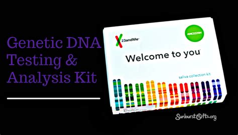 Genetic DNA Testing & Analysis Kit - Thoughtful Gifts | Sunburst ...