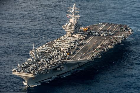 Whats the significance of a full flight Deck on a Carrier? : r/navy