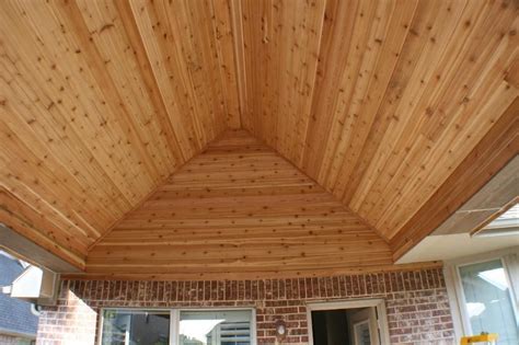 celing Cedar Tongue And Groove, Tongue And Groove Ceiling, Wood Ceilings, Ceiling Beams, Finish ...