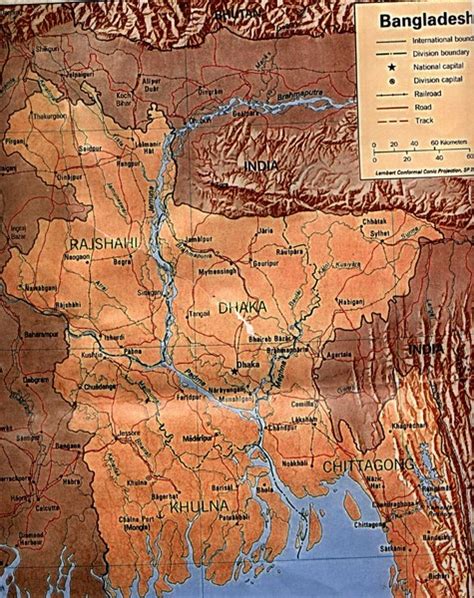 Map Of Bangladesh With Rivers