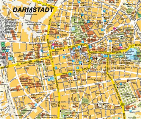 Darmstadt Map - Germany