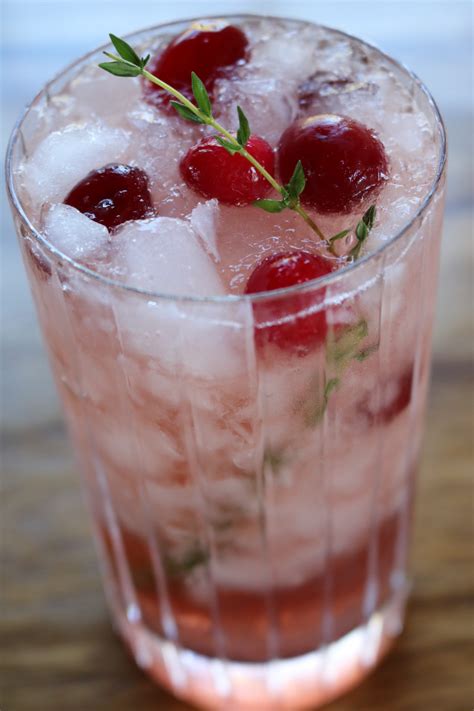 Cranberry Thyme Gin & Tonic | A Party With Us