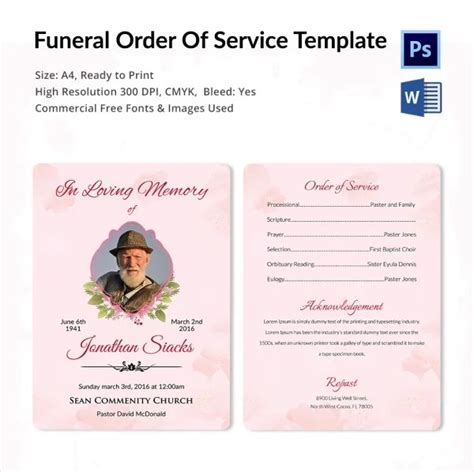 Everything You Need To Know About Template Order Of Service Funerals - SampleTemplates