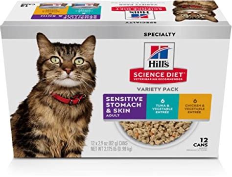 Hill's Science Diet Adult Sensitive Stomach & Skin Canned Cat Food, 2.9 ...