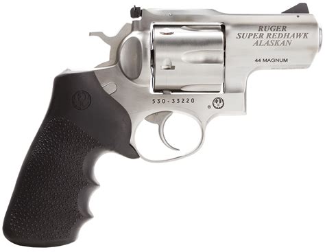 Ruger Super Redhawk Alaskan 44 Magnum Revolver, Stainless Steel, 2.5 ...