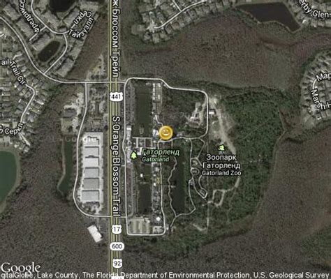 Gatorland Zipline: video, popular tourist places, Satellite map - Orlando - Florida - United ...