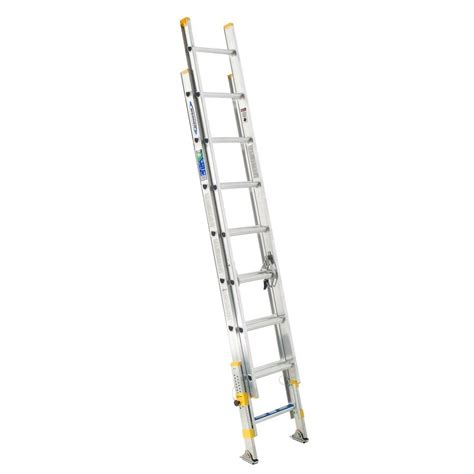 Shop Werner 16-ft Aluminum 225-lb Type II Extension Ladder at Lowes.com