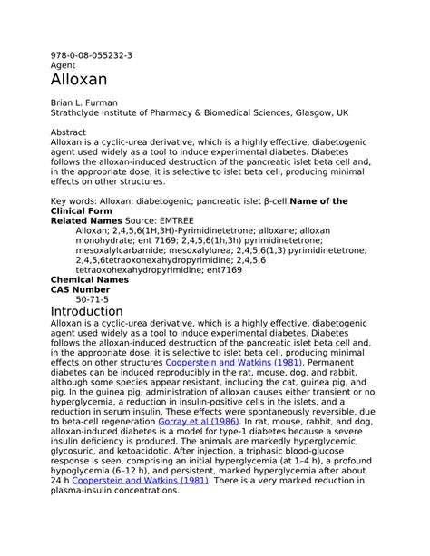 (PDF) Alloxan