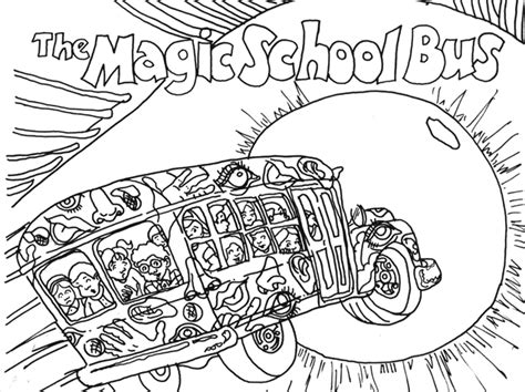 Magic School Bus Coloring Page - Coloring Home