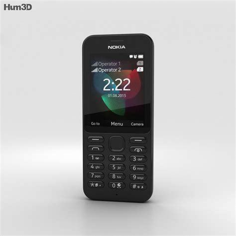 Nokia 222 Black 3D model - Electronics on Hum3D