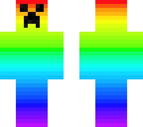 Rainbow Creeper | Minecraft Skins