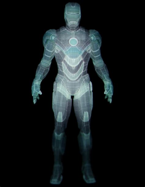 IRON MAN II "Hologram Armor Suit Development" on Behance