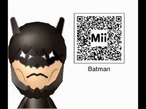 Mii Maker - Batman - Free giveaway QR Code - Frezhor - Nintendo - (3DS/WiiU/2DS/3DS XL) - YouTube