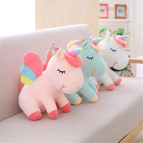 Unicorn Plush Toy Cute Unicorn Doll Cute Animal Stuffed Unicornio Soft Pillow Baby Kids Toys for ...