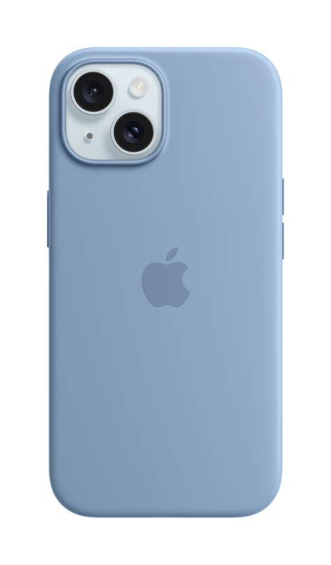 Apple iPhone 15 Silicone Case with MagSafe Winter Blue - Incredible ...