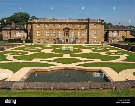 view over parterre to frontage of Bramham Park, Yorkshire, England UK Stock Photo - Alamy